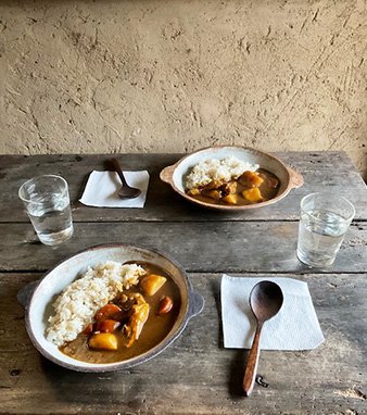 石原稔久展「カレーのおさら」 | ロバの本屋｜ROBA no HONYA｜山口県 俵山