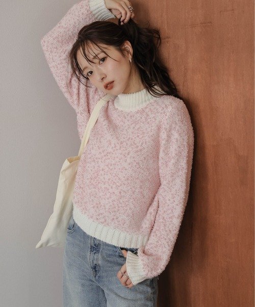 La-gemme（ラジェム） ニット セーター ぽわん袖 ポッピングシャワー