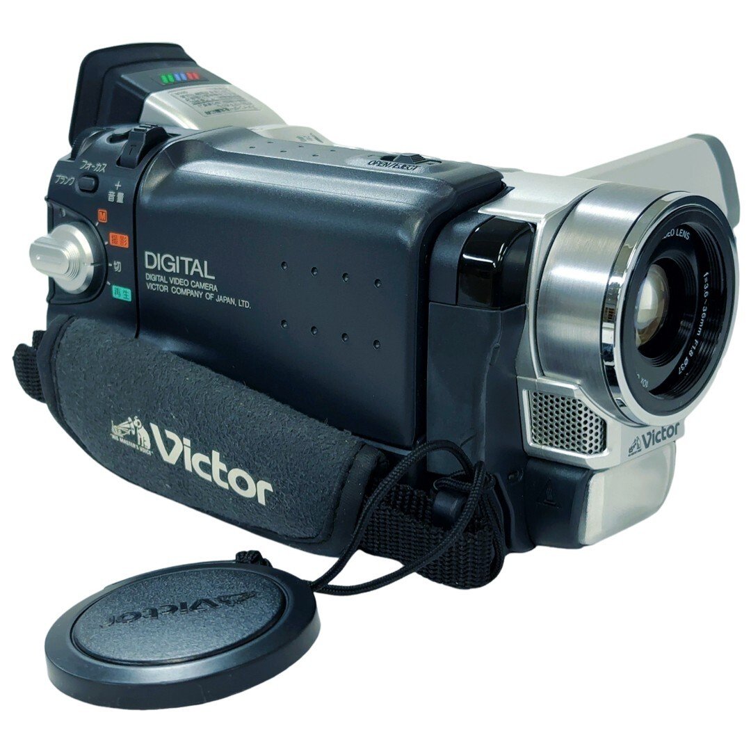 撮影再生ダビングOK 美品 VICTOR GR-DVA22K 付属品有 大画面 撮影再生