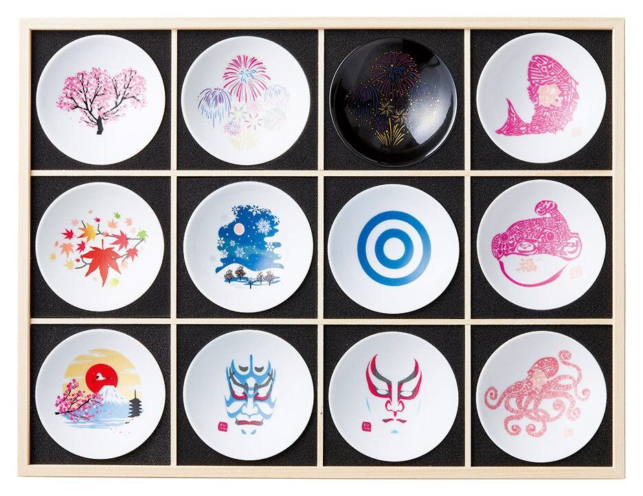 冷感日本伝統12個セット』平盃揃 日本象徴代表贈答品【0100-082-00