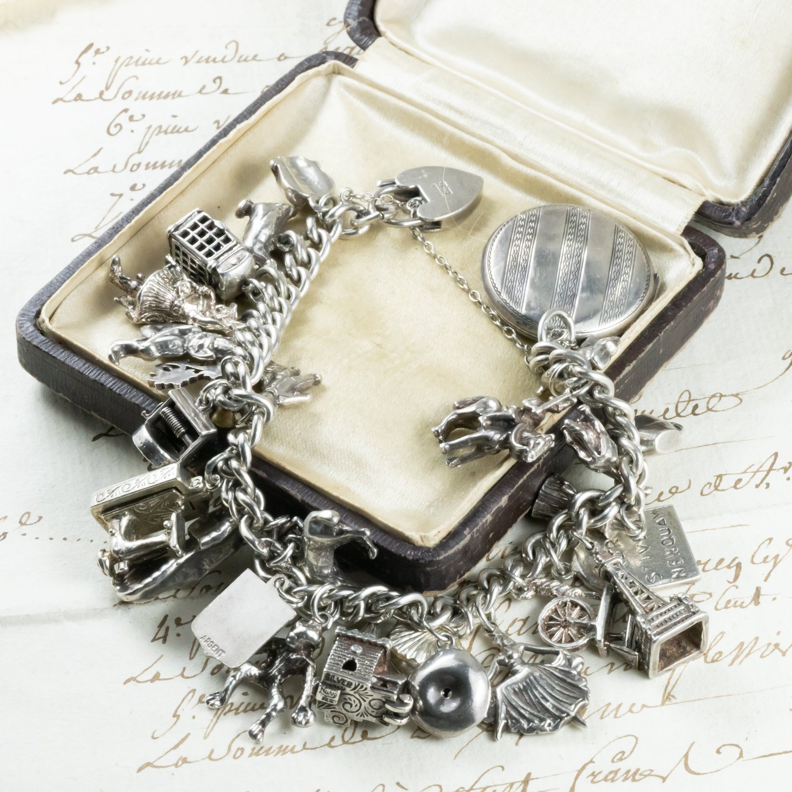 イギリス ブリティッシュ ヴィンテージ ラッキーチャーム ブレスレット