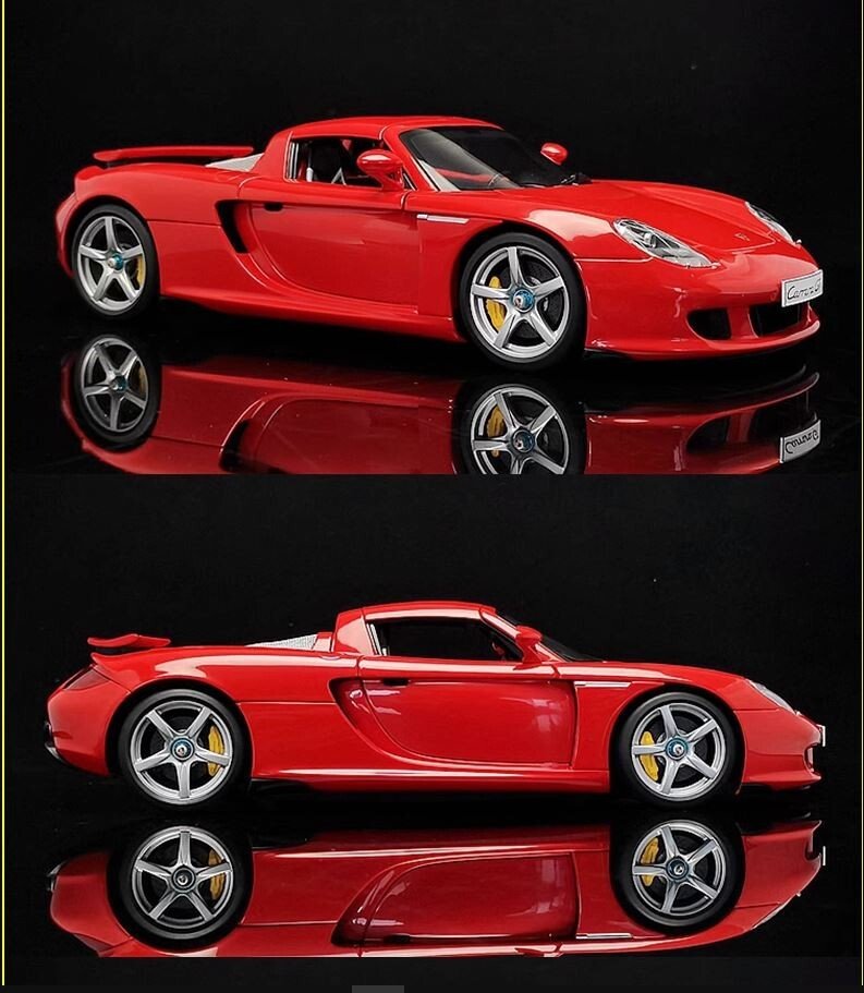 1:18 autoart Porsche Carrera GT diecast model car white Red | eBay