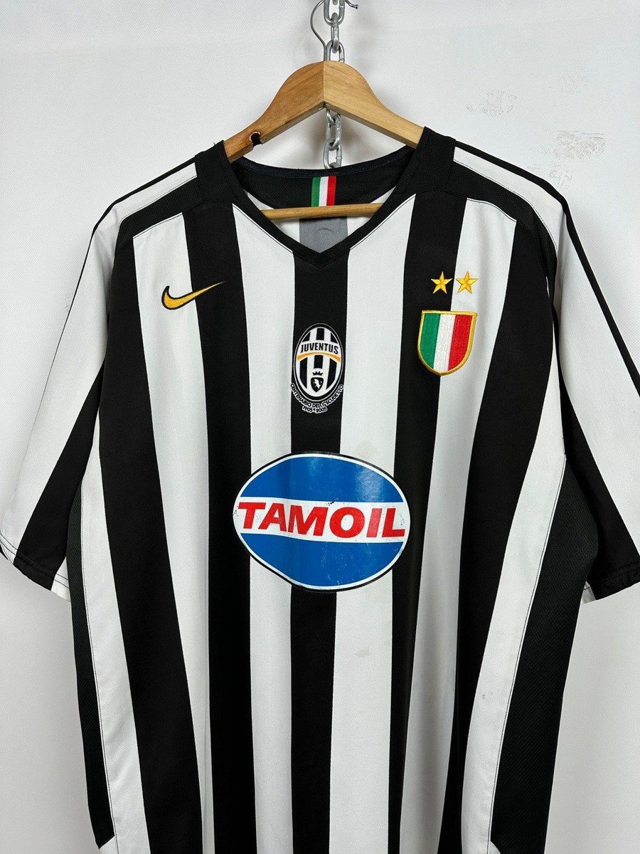 Men's 2005/06 Nike Juventus FC Total 90 Vintage Home Jersey Size