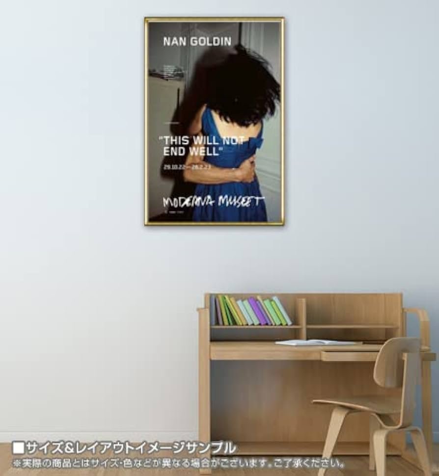 Amazon.co.jp: ポスター ナン ゴールディン The Hug 額装品 アルミ製