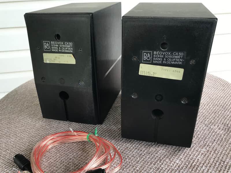 Bang & Olufsen Beovox CX50 Speakers Black Aluminum | Reverb