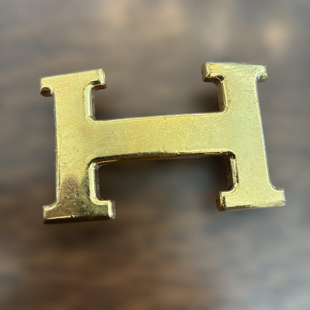Y*様 HERMES エルメス Hバックル ベルト ゴールド 楽天市場】エルメス HERMES ベルトバックル 《H》 & リバーシブル