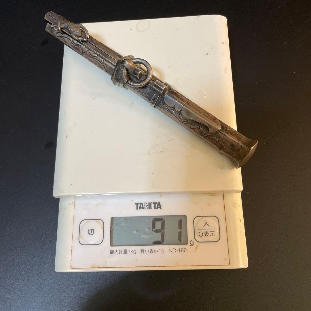 時代　李朝　超銀　銀箸ペーパーナイフ　銀箸ナイフ