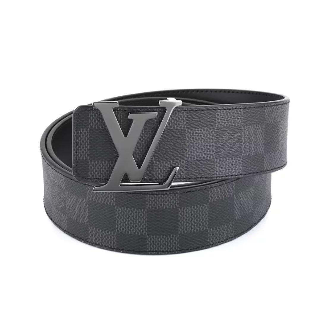 [完全正規]Louis Vuitton ブラック ベルト 国内即発】ルイヴィトン モノグラム 35MM リバーシブルベルト (Louis